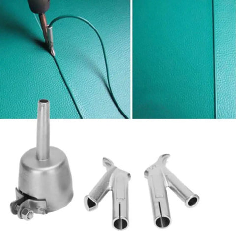 Heavy Duty 1600W Hot Air Plastic Welding Kit For PVC And Vinyl Repairs with nozzles and welding tool shown