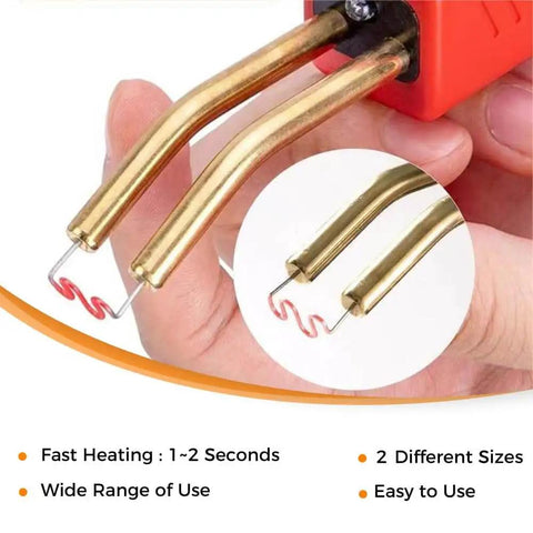 Plastic Welding Staples Kit With 1000 Pcs Wave Shape Staples In 0.8mm And 0.6mm Sizes for car and plastic repairs.