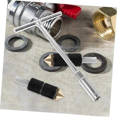 Water Stopper Tool Kit For Plumbing Emergency Leak Repair With Wrench And Pins Built Tough From Stainless Steel Copper And Rubber