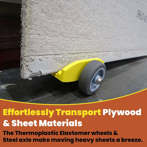 Compact Plywood And Drywall Dolly For Moving Panels And Drywall Carts By Plywheels Portable Panel Carrier Rolls Any Material
