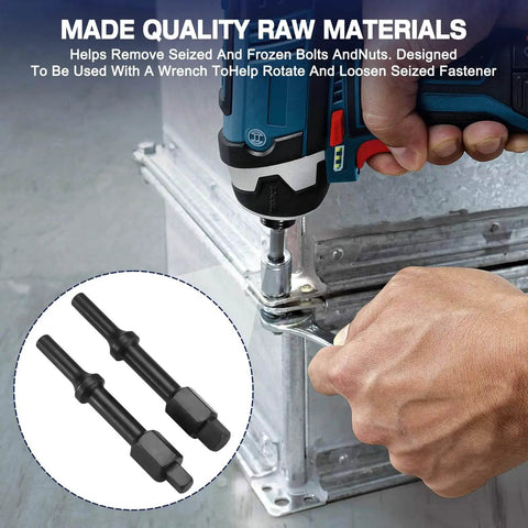 Shake N Break Pneumatic Bolt Breaker Set With Air Hammer Spring used to loosen stubborn bolts and nuts on metal equipment