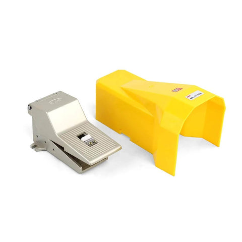 1/4" NPT Latching Pneumatic Foot Operated Pedal Valve Switch 5 Way 2 Position with Protective Shield FOV-N320AC side view