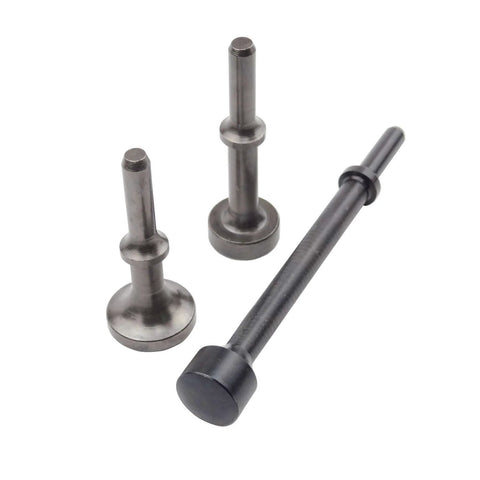 3Pcs Smoothing Pneumatic Air Hammer Pneumatic Chisel bit Set showing three alloy steel hammer bits in varying lengths