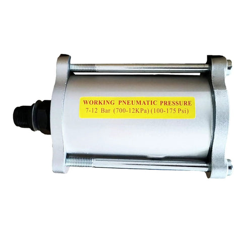 Square Compressed Air Motor for Pneumatic Hydraulic Pumps with pressure label, side view