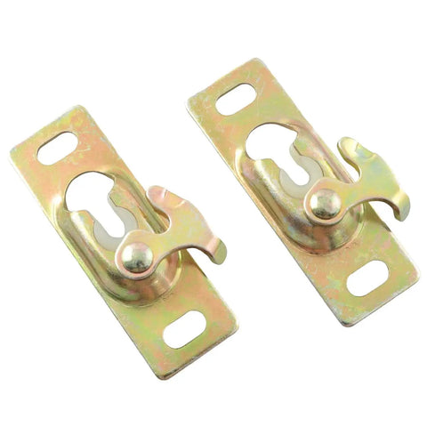 2PCS Sliding Door Hangers With Screws Pocket Door Hardware Kit For Storage Rooms And RV Sliding Doors Durable Galvanized Steel Construction Rust Resistant