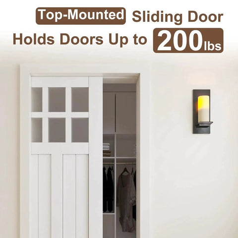 Complete Pocket Door Hardware Kit With 48 Inch Aluminum Track And Two One Inch Nylon Ball Bearing Hangers, Door Guides And Bumper Stop, Fits Part Numbers 1125 And Upgrades 1500, One And One Quarter Inch Center To Center, Suitable For Minimum 1 Inch Thick.