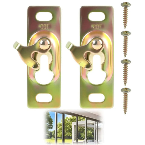 Heavy Duty Pocket Door Hardware Kit 2 Pack With Sliding Rollers and Hanger Plates Surface Mounted Includes Mounting Screws