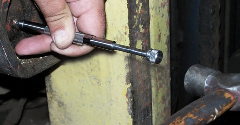 Hand using Pocket Model Grease Joint Rejuvenator Tool By IPA Tools Innovative Products Of America on machinery