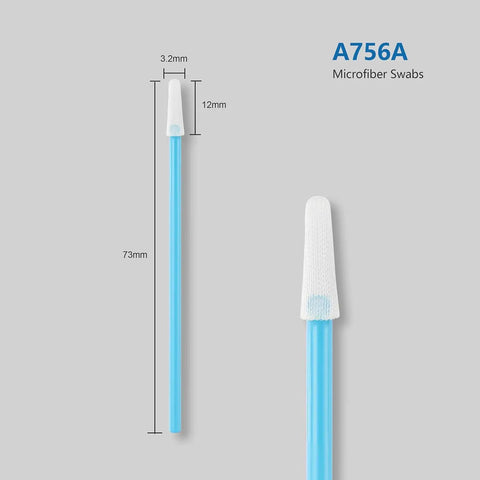Premium Cleanroom Pointed Tip Swabs For Precision Cleaning In Sensitive Environments Bulk Pack 1000 Pieces 73mm Long 3.2mm Head Width