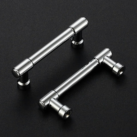 20 Pack 3 Inch Hole Center Solid Kitchen Cabinet Handles In Polished Chrome Dresser Pulls And Cabinet Drawer Pulls For Kitchen Cupboard Hardware Durable Zinc Alloy 3 Inch Center Spacing 1/2 Inch Width 1-1/4 Inch Projection