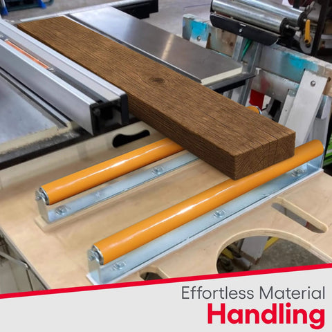 Polyurethane Coated Roller with Bracket handling wood, industrial grade conveyor for smooth material, 1.9" diameter Ultimation