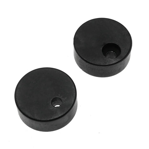 Anti Jump Pad Set For Sliding Barn Door Hardware, POM Material, Durable Under Track Safety Pads, 9mm Thick By 22mm Diameter, Two Pads