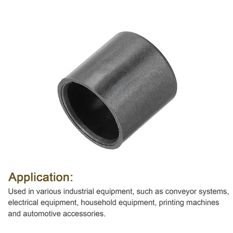 8 Pack POM Sleeve Bearings Plastic Bushings ID 8mm OD 10mm Length 10mm Self Lubricating Oilless Black Bushing for low friction machinery and DIY projects