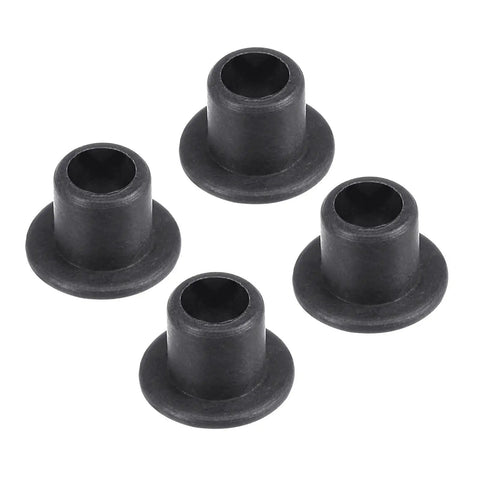 4 Pack Flanged Sleeve Bearings 3mm By 4.5mm By 5mm POM Oilless Bushing For Equipment And Machinery Use Black Self Lubricating