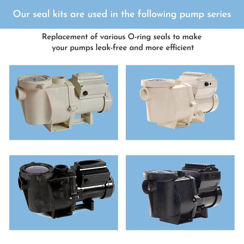 All In One O Ring Rebuild Kit For WhisperFlo And IntelliFlo Pool Pumps, visual showing compatible pump models for 2008 onward.