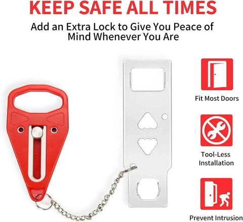 Portable Lock Type Portable Door Locks for Travel | Safety & Privacy ...