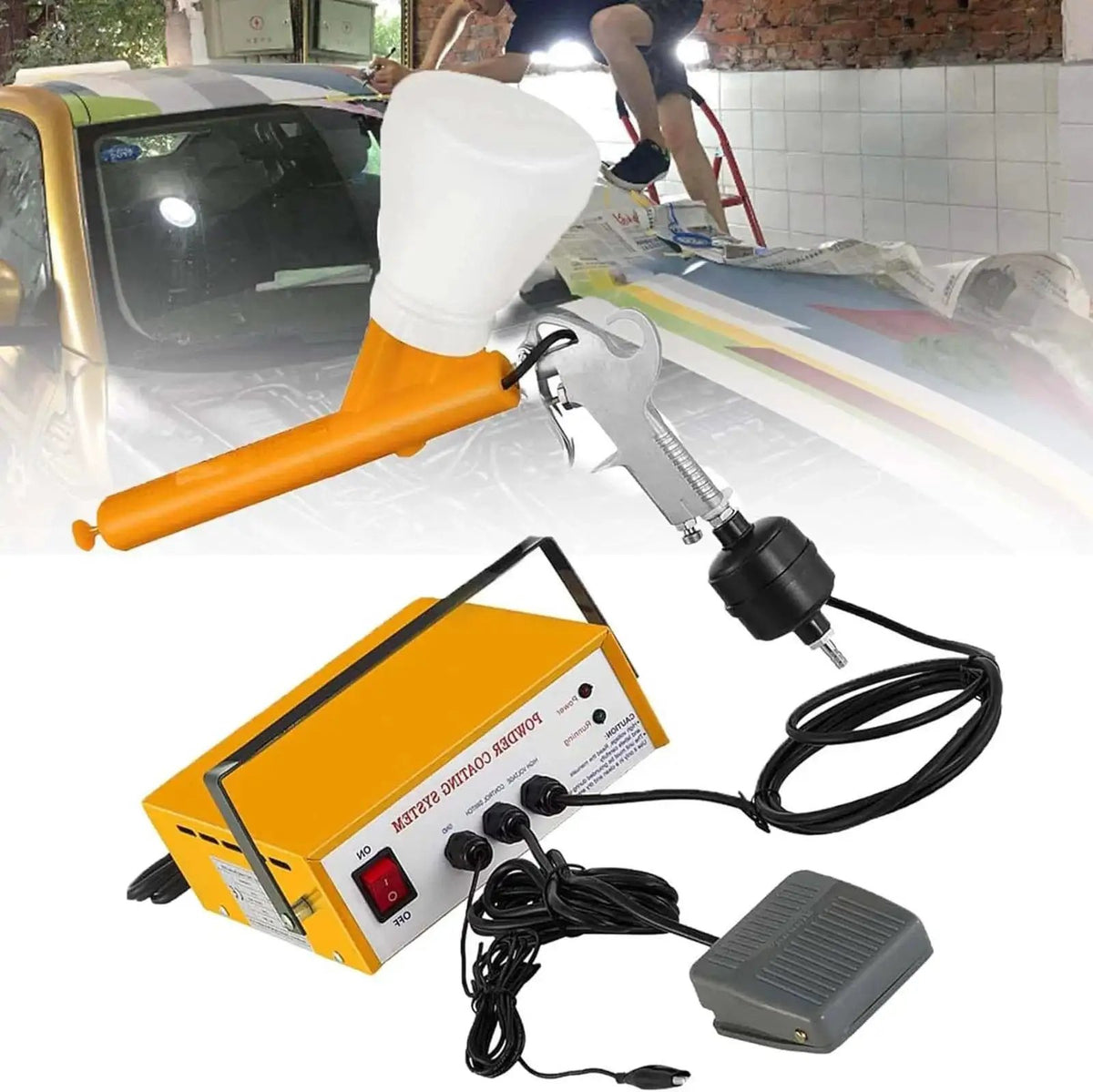 Portable Electrostatic Powder Coating Gun System With ...