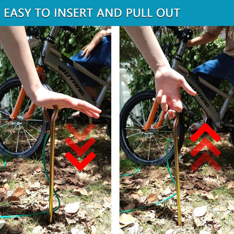 Portable Ground Rod Kit With Half Inch Diameter Eighteen Inch Rod And Five Point One Foot Twelve AWG UL Listed Ground Wire in use