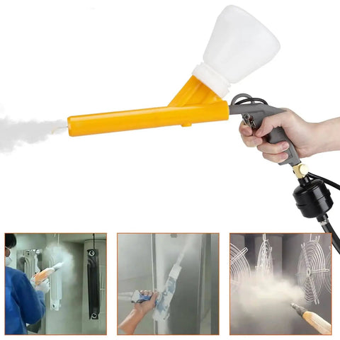 Five Stage Powder Coating System Kit With Foot Switch Portable Manual Spray Gun Electrostatic Powder Coating Gun for DIY projects.