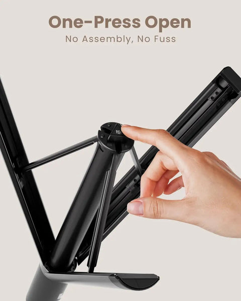 Hand adjusting Portable Projector Stand For Outdoor And Home Theater Use, Adjustable 32 Inch Tripod With One Quarter Inch Screw Adapter