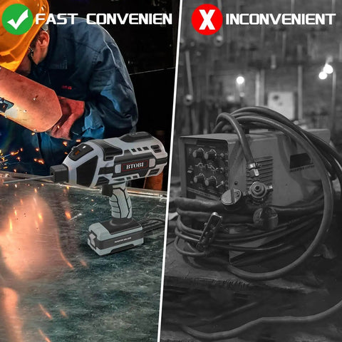 Comparison between Portable 110V ARC Stick Welder with IGBT Inverter, 120A, and traditional welding equipment for DIY metalworking