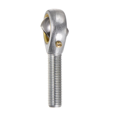 Side view of 2pcs POSB6 Male Rod End Bearing with 3/8 Inch Bore and 3/8-24 Right Hand Thread, Self Lubricating Heim Joint with Jam Nut