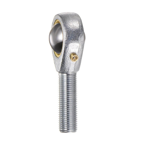 Side view of 4pcs POSB8 Male Rod End Bearing 1/2 Inch Bore and 1/2-20 Right Hand Thread, Self-Lubricating Joint Rod Ends, Includes Jam Nuts