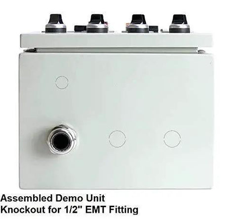 Powder Coating Oven Controller Kit 240V 50A 12000W with assembled demo unit and 1/2 inch EMT fitting
