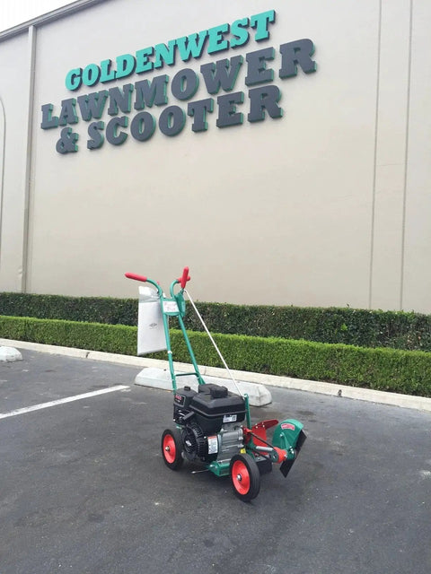 Power Trim Edger outside Goldenwest Lawn Mower & Scooter, featuring Original Shaft Bearing Assembly For Power Trim Edger Part 304 Made In USA