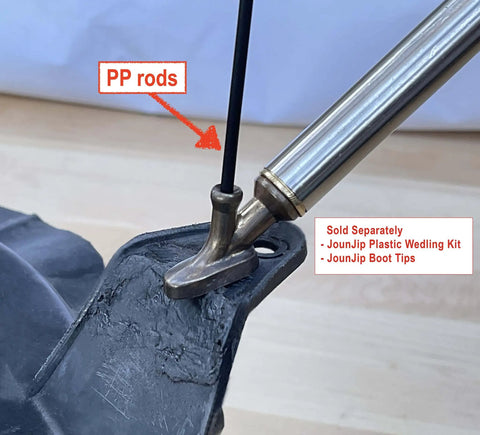 PP Plastic Welding Rods 40 Pcs Pack Diameter One Eighth Inch 3mm Round Sticks Thirteen Inch Long For DIY Car Headlight Tab Repairs