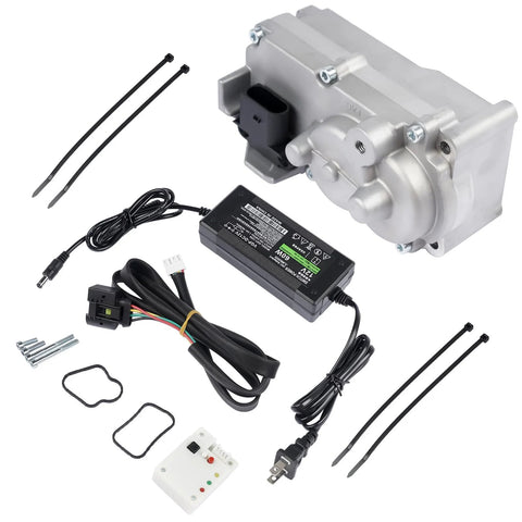 Koomaha pre-calibrated turbo actuator kit for 6.7L Cummins HE300VG with harness, control module, bolts, gaskets.