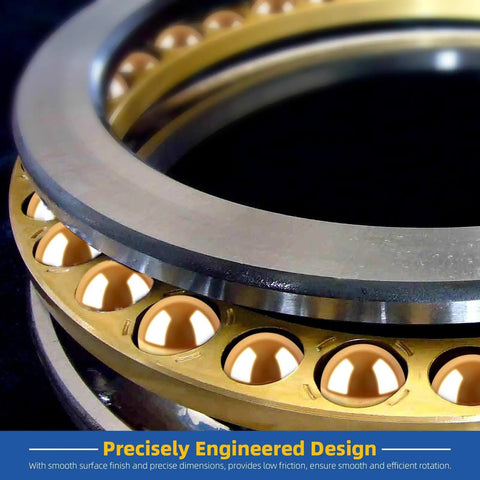 Close-up of precision brass bearing balls in a machinery ring, part of Precision Brass Bearing Balls Set 120-Piece Assortment.