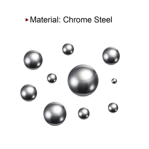 Top Notch 12 Pcs Precision Balls Nine Sixteenth Inch Diameter G10 Chrome Steel Bearing Balls floating on white background