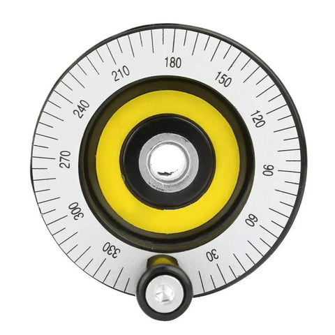 Precision Milling Hand Wheel 10x80mm with Scale for Lathe and Grinders, front view of adjustable handwheel showing scale and handle