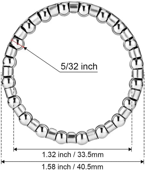 Premium Headset Bearings Set Of Two For One And One Eighth Inch Headsets Five Thirty Second Inch Twenty Ball Bearings Fits Mountain Bikes