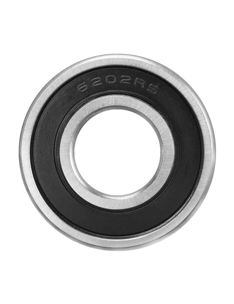 Front view of Premium 6202-2RS Clutch Pilot Bearing Ball Bearing Bolt On Ready To Install Bore.5906In OD 1.378In Width.4331In Fits Chevrolet