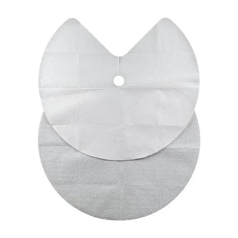 Premium Circular Lazy Susan Shelf Liner Kit For Kitchen Cabinets And Pantry Shelves, non slip white surface, 30 inch diameter, 2 pack