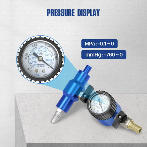 MR CARTOOL coolant vacuum refill kit pressure gauge tester with blue adapter and 3 size adapters