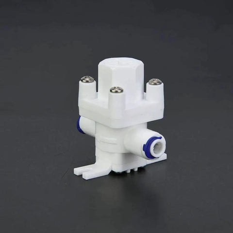 Pressure Reducing Valve For Reverse Osmosis Systems With One Quarter Inch Quick Fitting Easy Install Water Regulator in white PP material