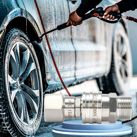Beast Pro Grade Pressure Washer Adapter Kit With 360 Swivel M22 14mm To 3/8 Inch Quick Connect Stainless Steel Quick Disconnect