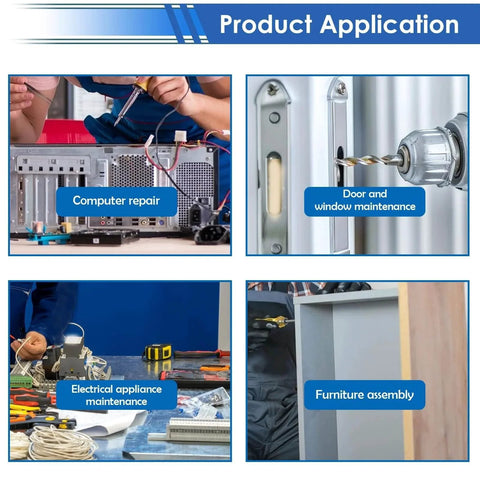 Product application of 516Pcs Nuts and Bolts Assortment Kit 21 Sizes M3 M4 M5 M6 Nuts Washers Screws for machinery, furniture, automotive.