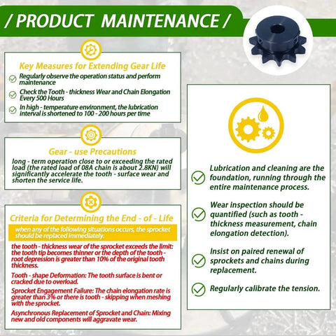 Product maintenance guide for Beefy Balanced 25 Tooth Rear Sprocket Built For Mini Bikes And Go Karts With Five Eighth Inch Bore.