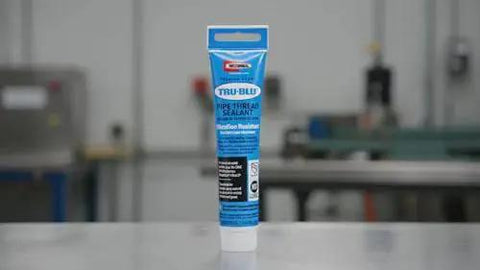 Tru Blu PTFE Enriched Pipe Thread Sealant For High Vibration Plumbing Fast Dry Flexible Set Sealant One And Three Quarters Ounce Tube