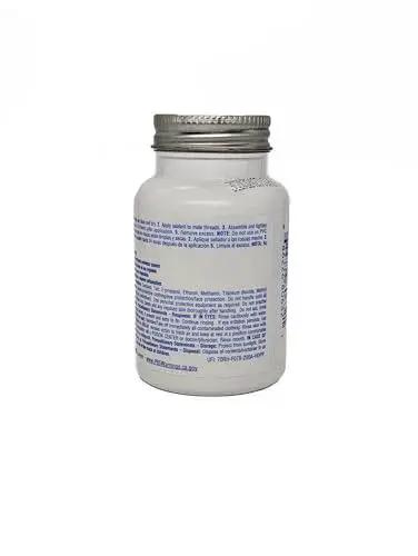 Economical PTFE Thread Sealant For Fittings And Piping That Seals Under Pressure 4 oz bottle back view with text details