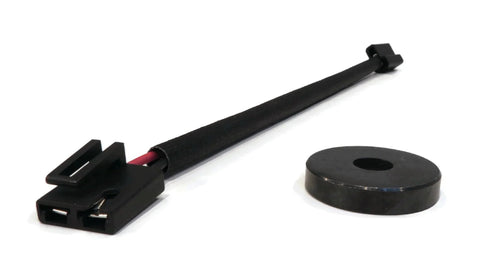 Electric PTO Clutch for Hustler 601311 fits Series ATZ, Z4, Super Z, w/XR-7 Deck, showing wiring harness and pulley