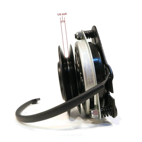 Side view of PTO Clutch Counter Clockwise (CCW) with 1" Crankshaft, 5 5/16" Pulley Diameter, showing structural details.