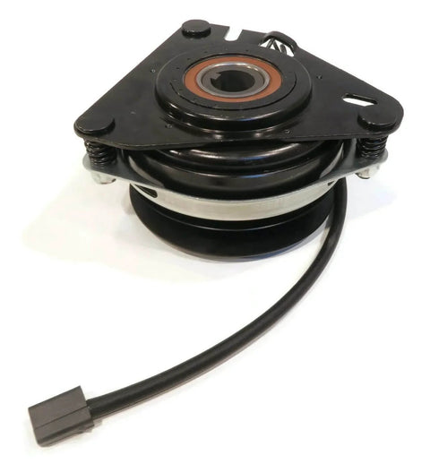 PTO Clutch Counter Clockwise (CCW) with 1" Crankshaft, 5 5/16" Pulley Diameter, front view with wiring cable visible.