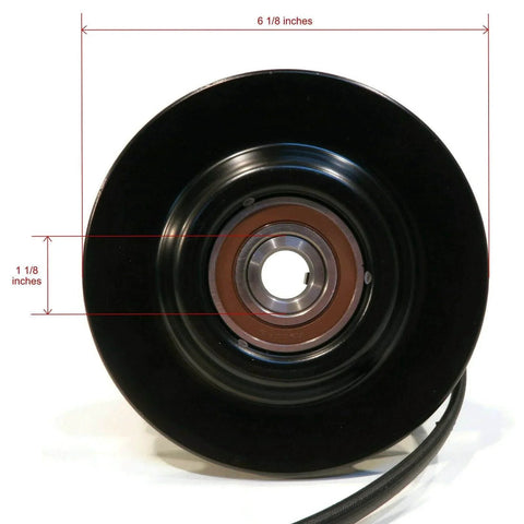 Front view of PTO Clutch CCW for Ogura GT1A-EH01, GT1AEH01, GT1A-EH01V, GT1AEH01V, 53462700 showing pulley dimensions.