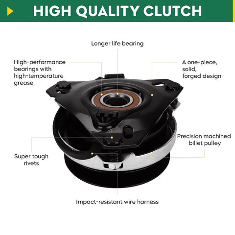 Front view of a PTO Clutch for Simplicity 1703816 Warner 5210-33 5215-59 Cub Cadet MTD 717-3036 917-3497 959-3230