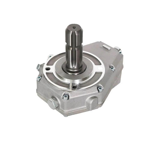 Front view of Speed Increaser PTO Gearbox Group 2 Type KM6001-6A PTO Reverser for Tractor Group 2 Gear Pump made from steel.